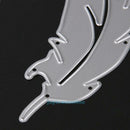 2 Pcs Metal Feather Cutting Dies Stencils DIY Scrapbook Paper Cards Album Decor
