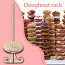 Wooden Donut Display Stand Doughnuts Dessert Holder for Wedding Party Decor