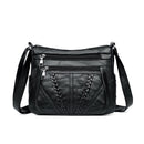 Fashion Sheepskin Crossbody Bag Women Multi Pocket Shoulder Messenger Bags