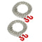 Pair Of Tow Chain W/ Trailer Hook For 1:10 Axial SCX10  D90 RC Crawler