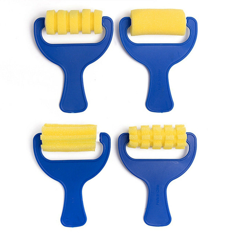 Kids Art Craft Painting Drawing Tools Sponge Brushes Set Fun Kits Early DIY