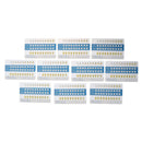 10Pcs Plastic Cold Light Teeth Whitening Color Palette Contrast Card Compari BX