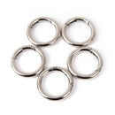 5pcs circle metal carabiner hook snap round clip hook keychain outdoor 35mm LJ
