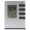 Word Alarm Clock with Pen Holder LED Time Temperature Display Battery Power
