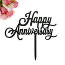 Happy Anniversary Letter Cake Topper Acrylic Xmas Party Cake Decorationxp 3CAU