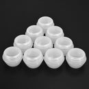 10 PCS Empty Clear Plastic Cosmetic Containers 3 Gram Size Pot Jars Eye Shad
