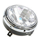 Round Motorcycle Headlight Headlight Halogen Lamp 12V Replacement for