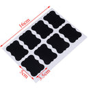 48Pcs fancy black board jam jar label labels stickers decor kitchen supplies FT