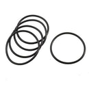 5 Pcs 70 x 3.5 x 63 mm Flexible Black Rubber O Ring Oil Seal Gaskets U8K5