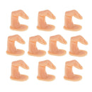 Lot of 10 pcs Professional Nail Practice Hand Finger Reusable Sticky Plastic