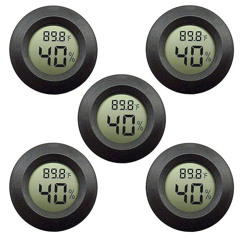5-pack Hygrometer Thermometer Digital LCD Monitor Humidity Meter Gauge for  N4E7
