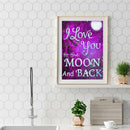 5D DIY Full Drill Diamond Painting Purple Love Cross Stitch Embroidery Set