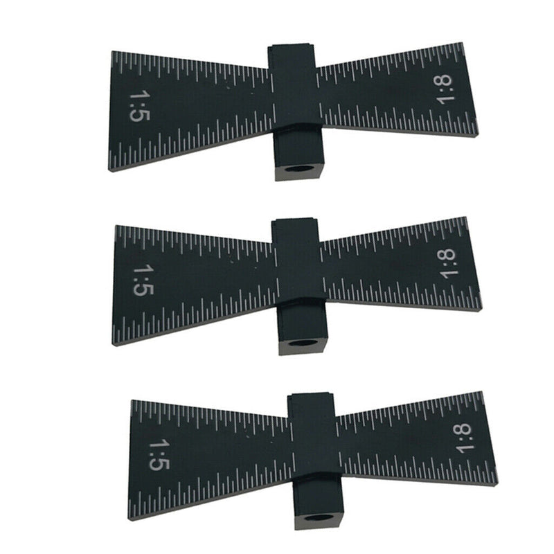 3pcs Dovetail Marking Gauge Aluminum Woodworking Dovetail Marker Marking Gauge