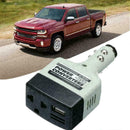 12V 24V DC to AC 220V Portable Car Power Inverter Adapter Plugs Converter + H8Z4