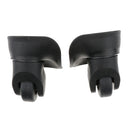 1 Pair Black Plastic Suitcase Wheels Replacement Repair Casters Heavy Duty