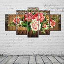 Resplendent Rose 5D DIY Full Drill Diamond Painting 5-pictures Combination