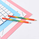 2pcs Rainbow Color Pencil 4 in 1 Colored Drawing Painting Pencils Pen School MO