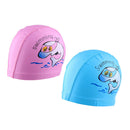 2x Kids Children Nylon Bathing Hat Swimming Cap Fabric Waterproof