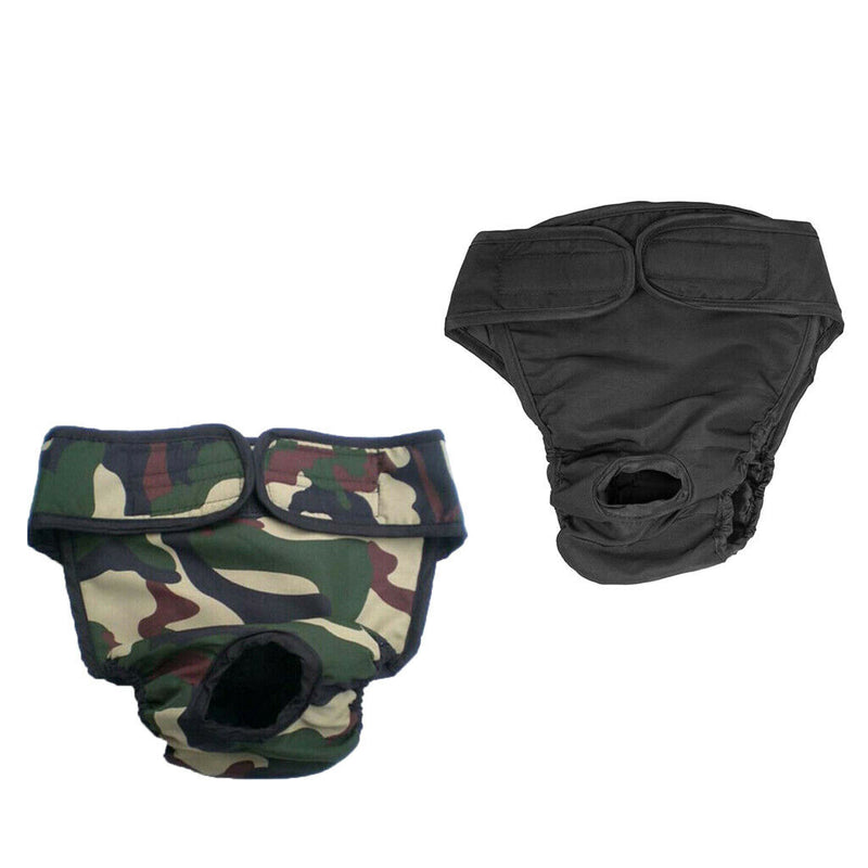 2Pcs Pet Puppy Dog Physiological Pant Female Dog Sanitary Pant Diaper Nappy  L