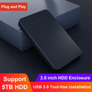 5Gbps USB 3.0 HDD SSD Enclosure 2.5 inch SATA Hard Disk Mobile Box (Black)