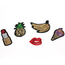 5pcs DIY Clothes Stickers Sequins Embroidered Applique Patch Sewing  Z