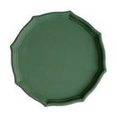 Colorful Wood Dried Fruit Plate Snacks Dessert Serving Tray Dark Green