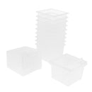 60xClear Plastic Reptile Spider Breeding Feeding Box Terrariums Clear Containers