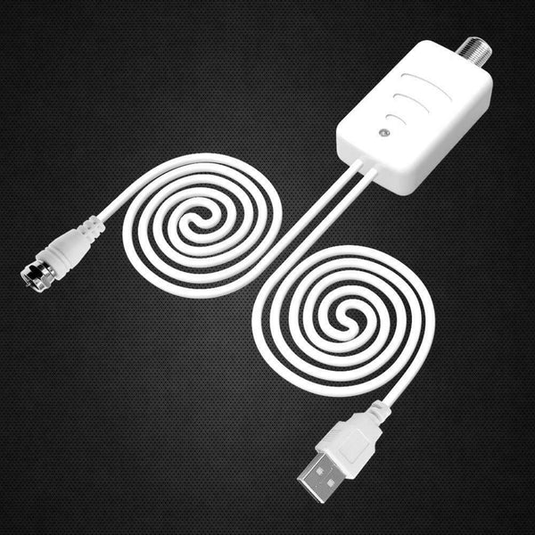 Indoor TV Antenna White 80 Miles w/ Signal Amplifier Digital HDTV Antenna #JT1