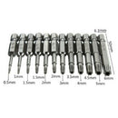12Pc security bits torx screwdriver tool set 1/4" hex shank T5-40 too P_ES