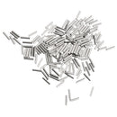 400pcs Single Fishing Crimp Loop Copper Tube Wire Leader Sleeves 1.2mm/1.4mm