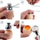 Raw Egg Topper Eggshell Opener Cracker Breaker Helper Stainless Steel Egg ShB7M6