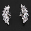 Water Drop Earrings Luxury Cubic Zirconia Cz Unique Curve Big Long Fashion