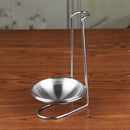 Stainless Steel Spoon Ladle Rest Kitchen Utensil Spatula Holder Decor A