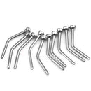 10x Stainless Steel Bead Bone Screw Nose Stud Rings Bar Bogen Sexy