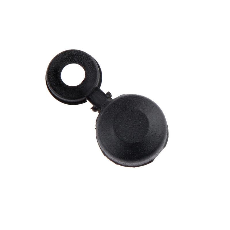 50 Pcs Premium Plastic Hinged Screw Cover Caps Washer Flip Tops for 3mm-5mm
