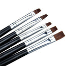 Nail Art Painting Acrylic UV Gel Salon Pen Flat Brush Set PCS 5 Dotting Kit R0D0