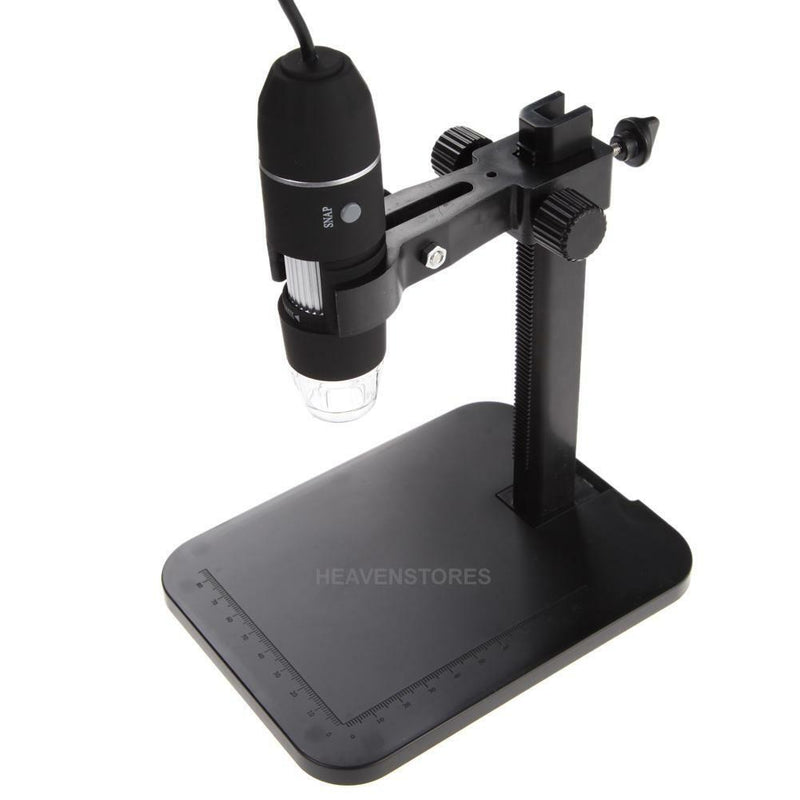 1000X 8 LED 2MP USB Digital Microscope EndoscopeMagnifier Camera + Lift Stand