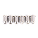 6 PCS New Chrome Guitar String Mounting Ferrules Bushing Set good quality ME BX