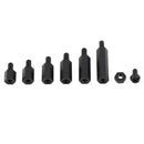 250x Plastic Nylon M3 Hex Column Standoff Spacer Screw Nut Assortment Kit