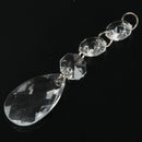 12pcs Acrylic Crystal Beads Drop Shape Garland Chandelier Hanging Party Dec Q7W8