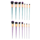 New 7Pcs Diamond Crystal Makeup Brushes Professional Set Foundation Blendin