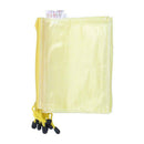 10 x Office Grid A5 File Document Paper Zip Pocket Holder Yellow G3W4