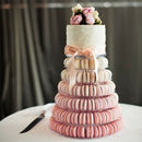 Round 6 Tier Macaron Tower Cake Stand Cupcake Macaroons Display Rack Holder