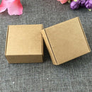 100Pcs Kraft Paper Box Nice Kraft Box Packaging Box Small Size-brown B5U9