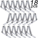 Tablecloth Clips 18 Packs Picnic Table Clips Flexible Stainless Steel Table Y8I2