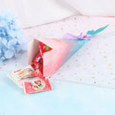 10pcs Mermaid Candy Boxes Colorful Mermaid Tail Bow Knot Box Wedding Gift 3C