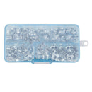 80 Pcs/set M3 M4 M5 M6 M8 Zinc Plated Four Claws Nut Speaker Nut T-nut Blin V7M1