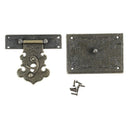 85mmx85mm Retro Style Box Suitcase Decorative Hasp Toggle Latch Buckle Y3Z4