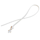 Woman's Candy Color Bowknot PU Leather Waistband - White R1A6