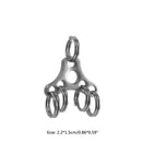 Straw Hat UFO Extension Buckle Mini Key Ring EDC Keyring Fast Hanging Tools